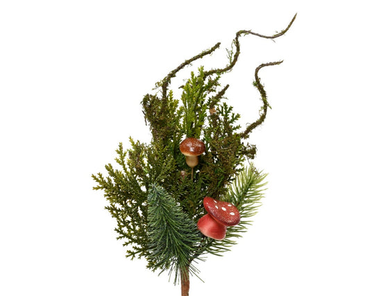 Kaemingk Mushroom Spray Glitter 25cm