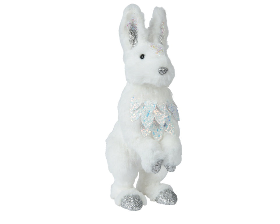 Kaemingk Rabbit Artificial Fur White 35cm