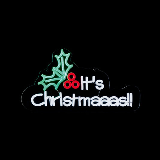 Premier It's Christmaaas Lit Neon Sign 45cm
