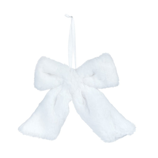 Premier Fur White Bow 20cm