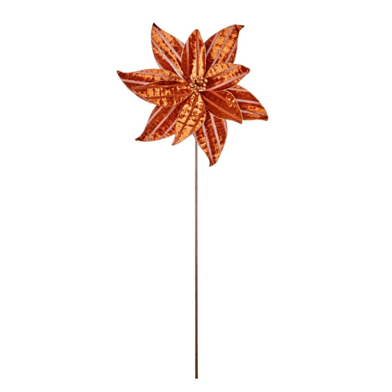 Premier Orange Flower On Stem 50cm