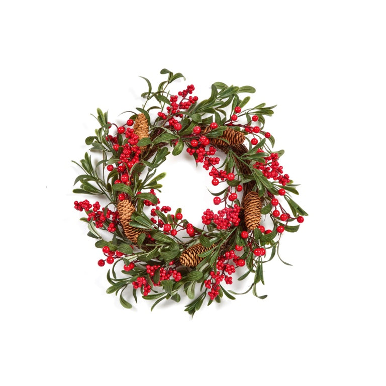Premier Berry & Leaf Wreath 50cm