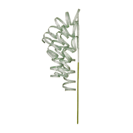 Premier Sage Green Curly Glitter Stem 70cm