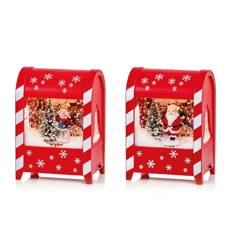 Premier Lit Musical Mail Box Snowblower Assorted 19cm
