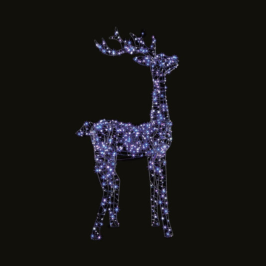 Premier Multi Action Standing Stag With 594 LEDs 1.55m