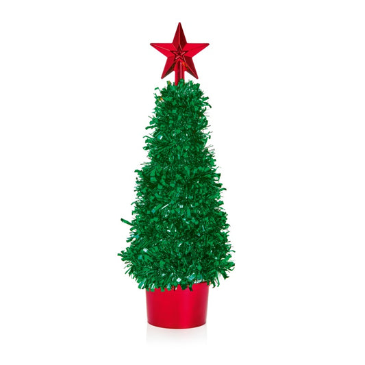 Premier Green Tinsel Tree 41cm