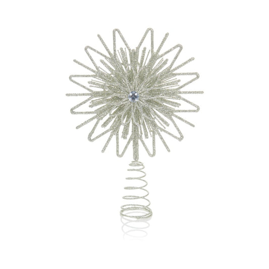 Premier Silver Sundial Tree Topper 33cm