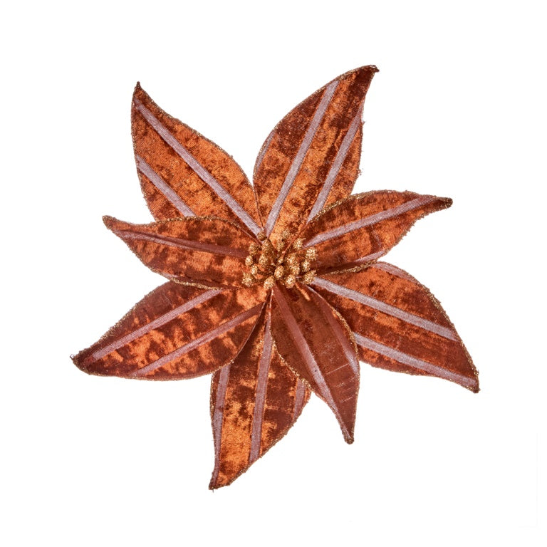 Premier Orange Flower Clip On 22cm