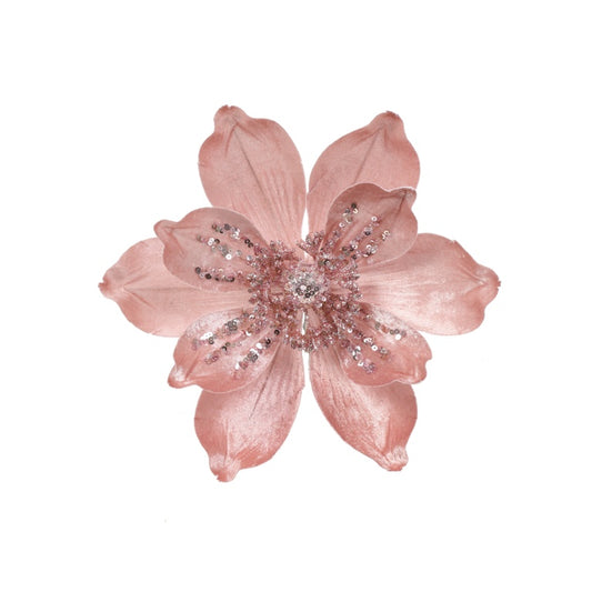 Premier Pink Velvet Magnolia Clip On 24cm
