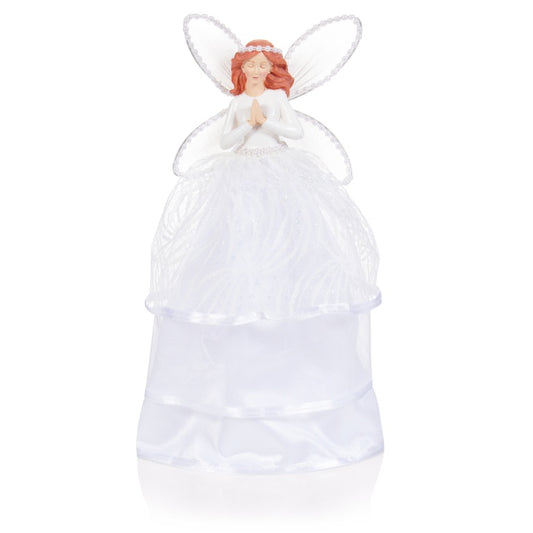 Premier White Angel Tree Topper 28cm