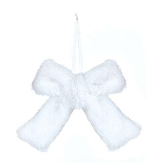 Premier Fur White Bow 17cm