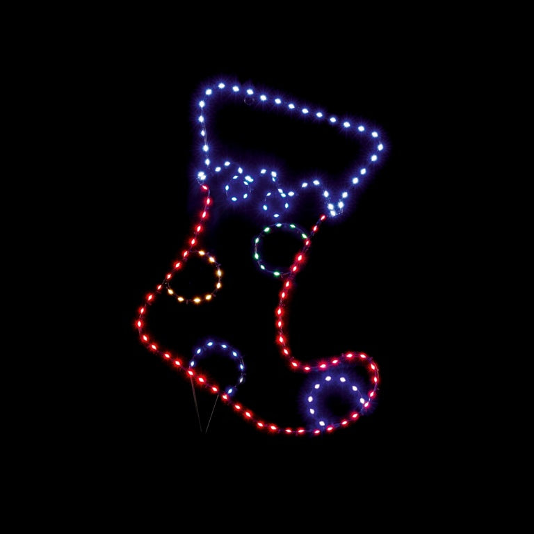 Premier Twinkling FlexiBrights Stocking 134 LEDs 60 x 42