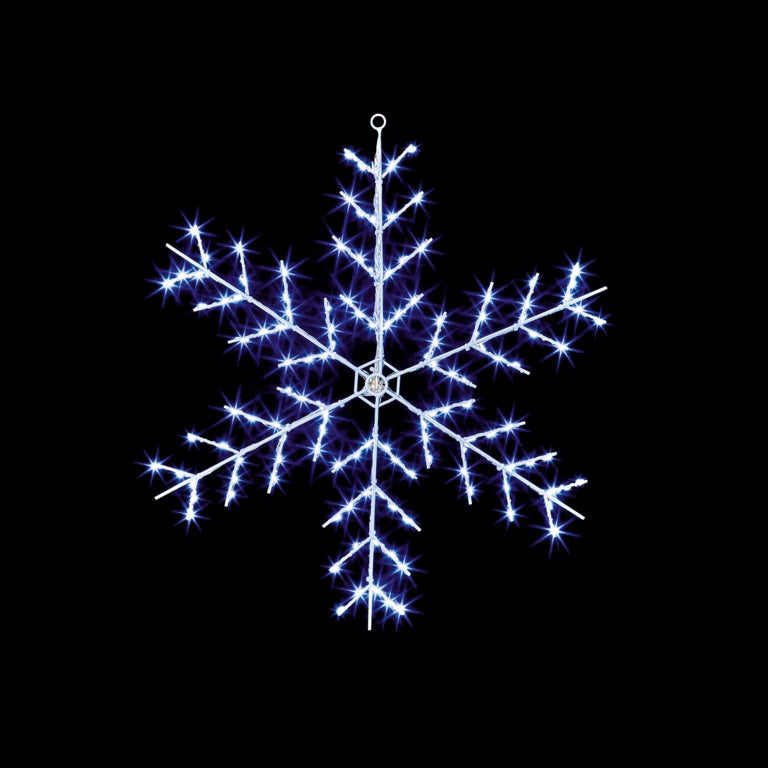 Premier Multi Action Snowflake 132 LEDs White 50cm