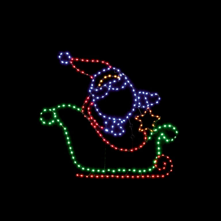 Premier Flexibrights Santa Sleigh 239 LED 59 x 66