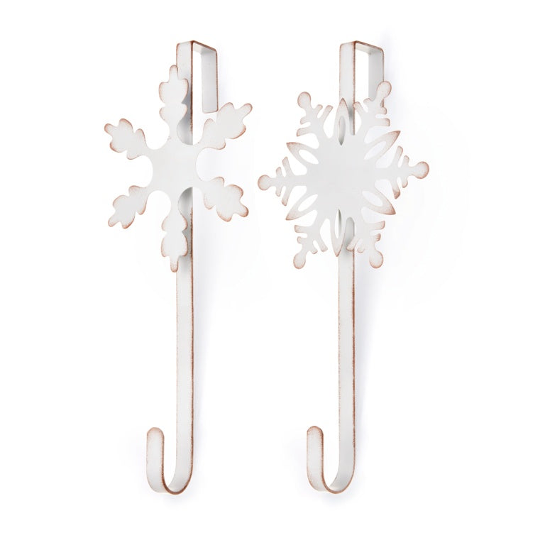 Premier White Metal Snowflake Wreath Hanger 35cm