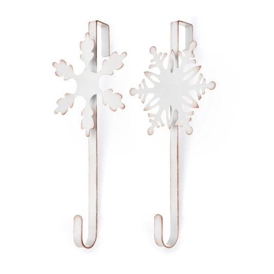 Premier White Metal Snowflake Wreath Hanger 35cm