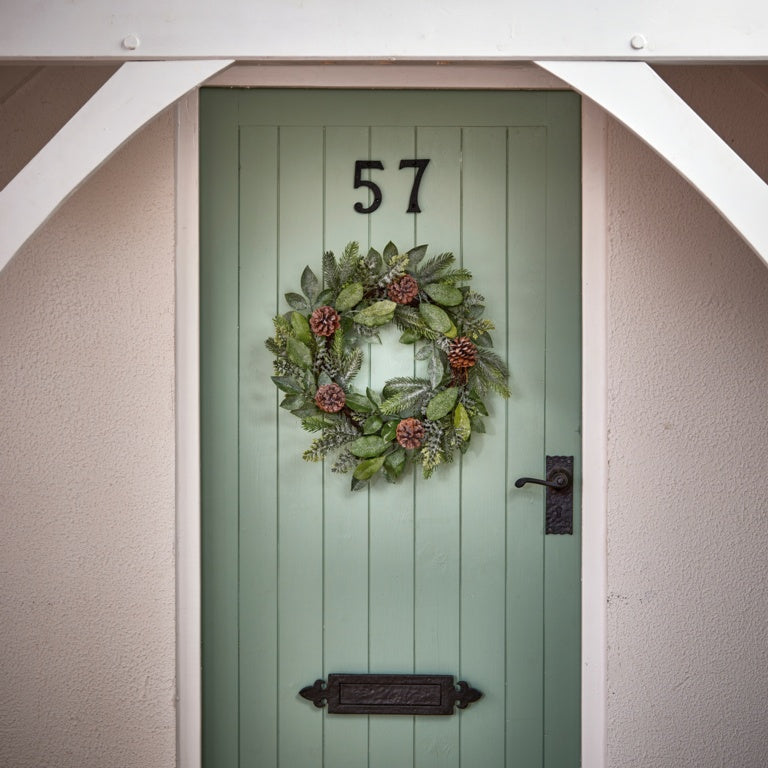 Premier Frozen Natural Wreath 50cm