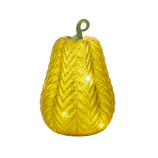 Premier Lit Pumpkin Glass Light Olive 21cm