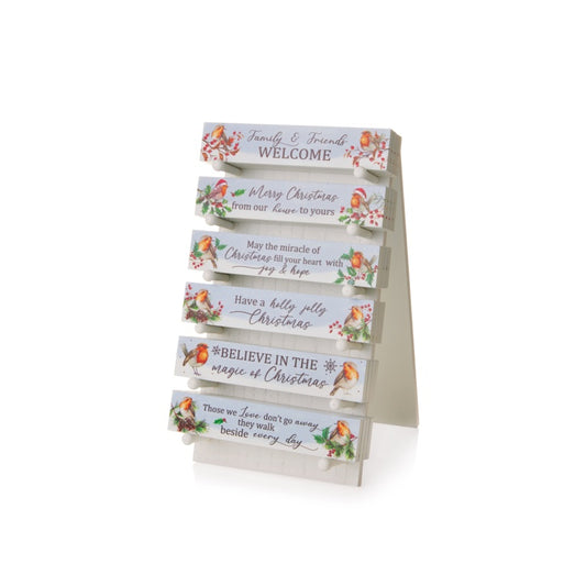 Premier Christmas Robin Plaque 20cm