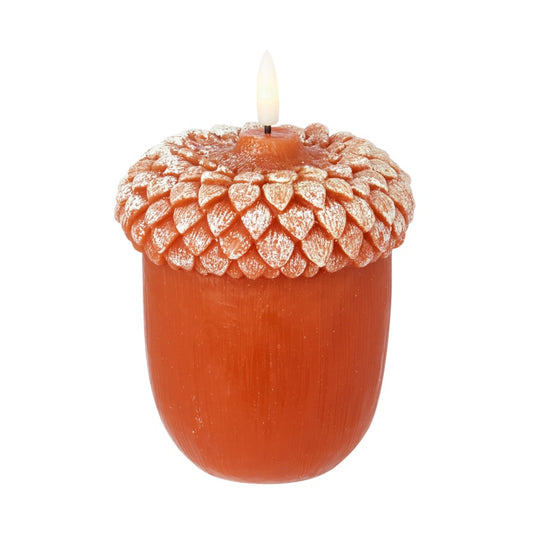 Premier Wax Flickabright LED Acorn Candle 11cm