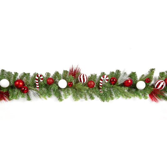 Premier Candy Cane Garland 1.8m