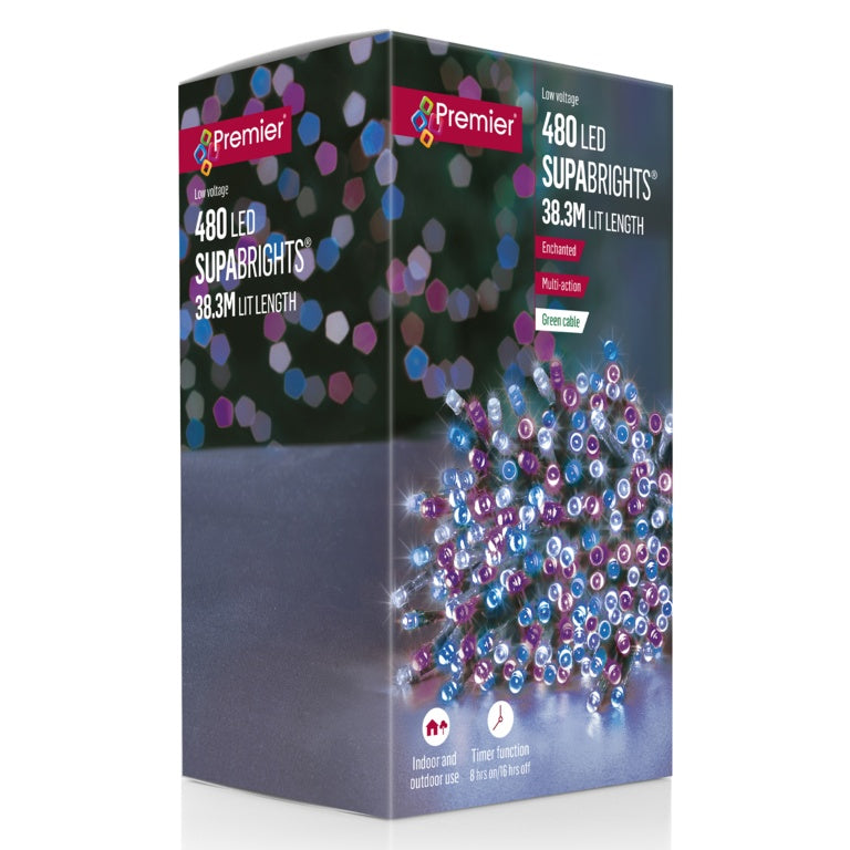 Premier 480 LED Supabrights Enchanted/Greencable
