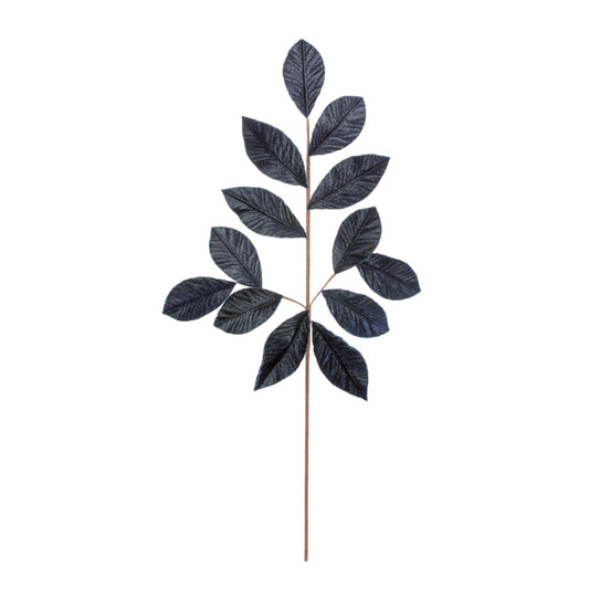 Premier Dark Blue Velvet Leaf Stem 73cm
