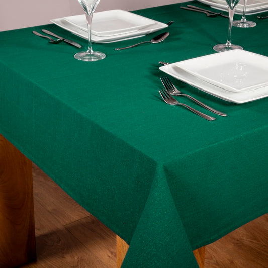Premier Green Glitter Lurex Tablecloth 2 x 1.3m