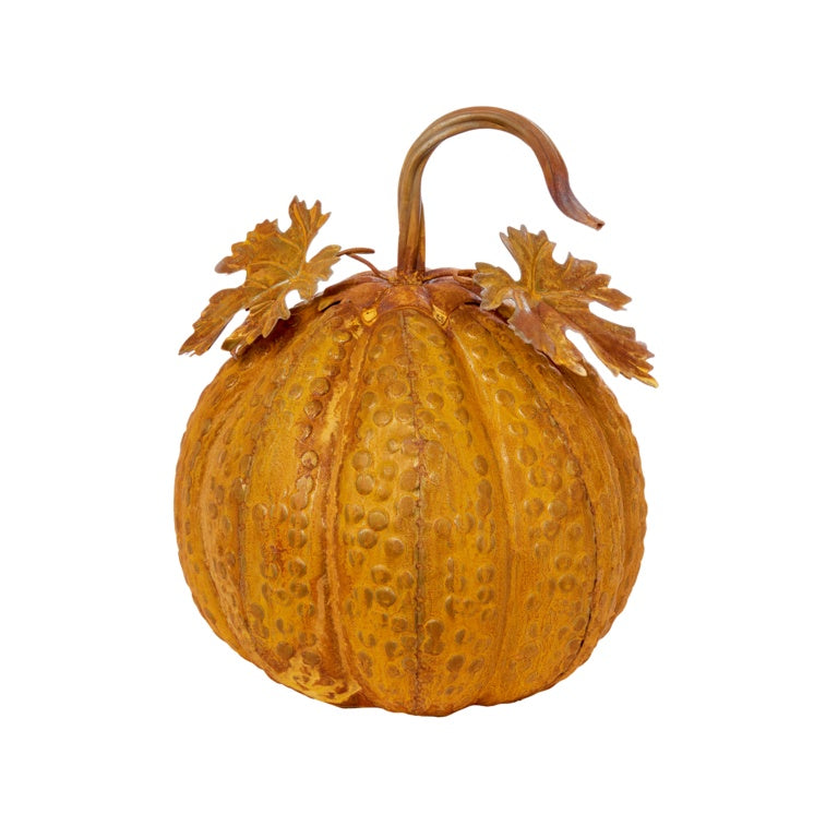 Premier Metal Patina Pumpkin Decoration 25cm