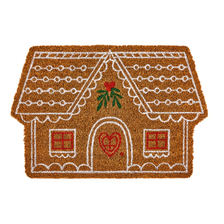 Premier Shaped Gingerbread House Door Mat 40 x 60cm