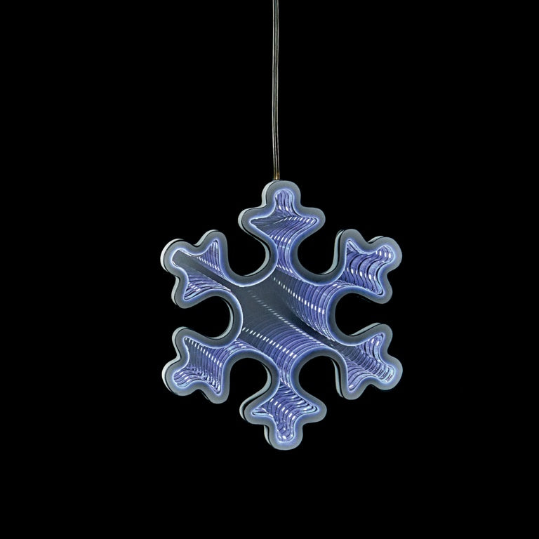 Premier Snowflake Infinity Mirror White LEDs 15cm
