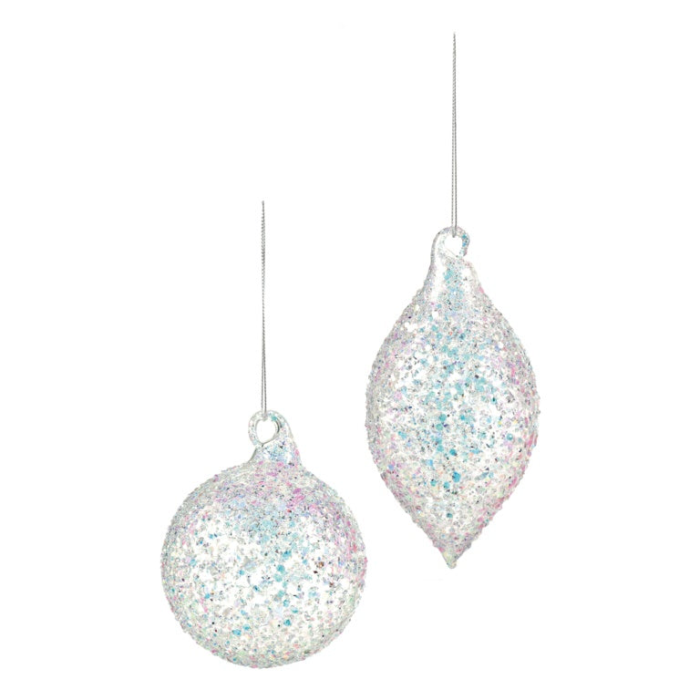 Premier Clear Silver Oval Sequins Ball or Drop 80-140mm