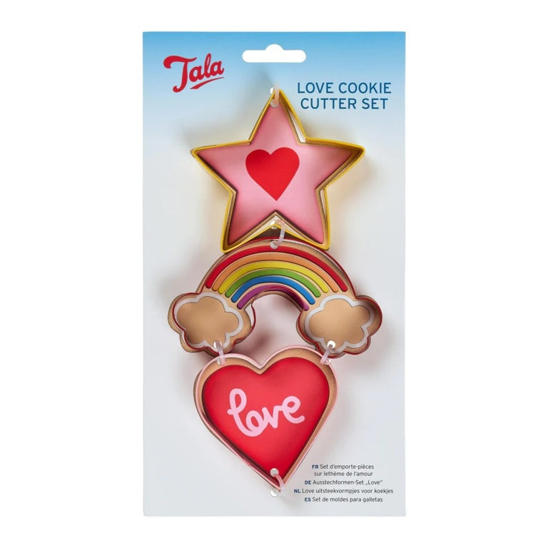 Tala Love Cutter Set Star Rainbow Heart
