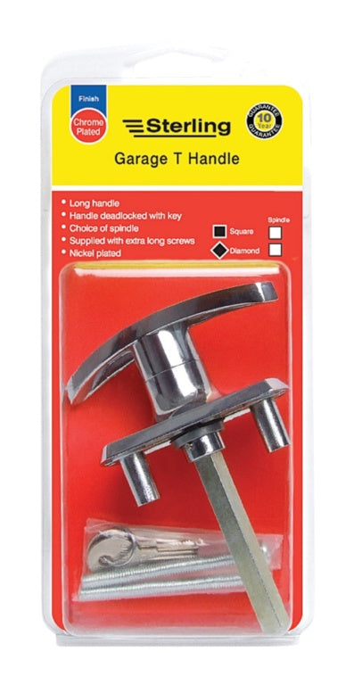 Sterling Garage Door Handle Lock - Square - Visi