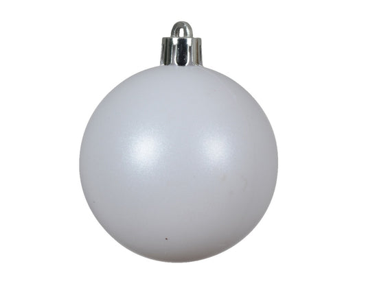 Kaemingk 6cm Baubles Tube 30 Winter White