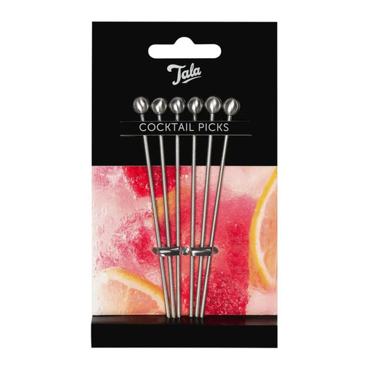 Tala Stainless Steel 6 Cocktail Picks 10.8cm