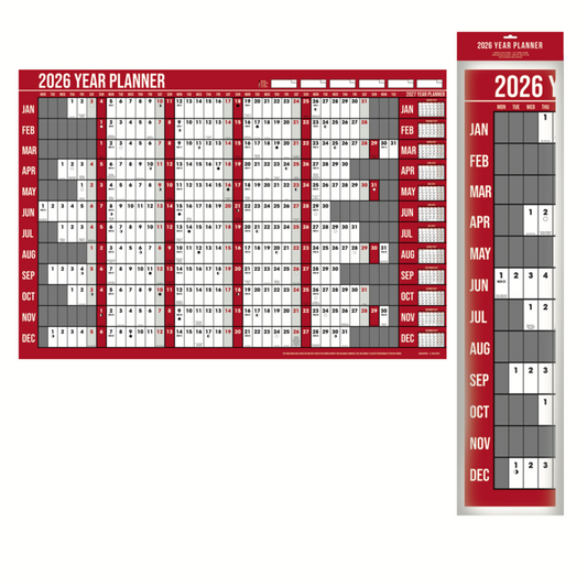 Ig Design Commercial Yearly Wall Planner