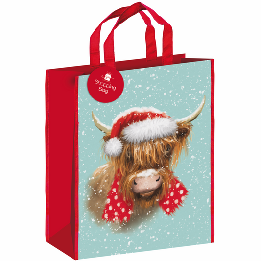 Ig Design Non Woven Shopping Bag Highland Cow