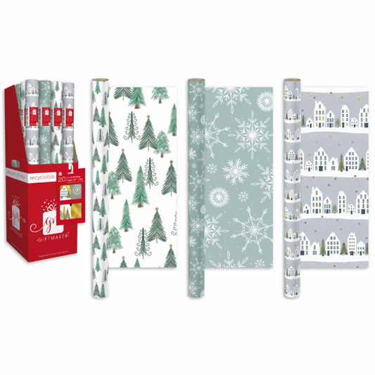 Ig Design Christmas Wrapping Paper 4m x 69cm N/Noel