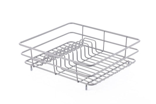 Casa & Casa Small Wire Coated Dish Rack Grey