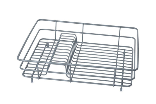 Casa & Casa Large Wire Coated Dish Rack Grey