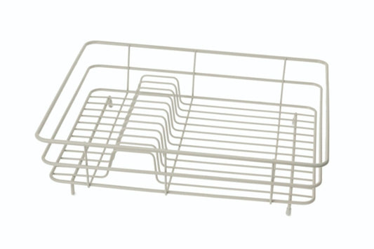 Casa & Casa Large Wire Coated Dish Rack Almond