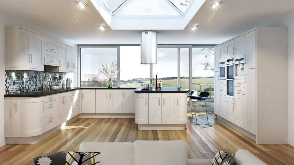 Chippendale Shaker Painted Kitchen 11 Piece Layout Example