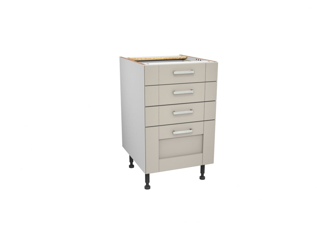 Gower Rapide Verona Pebble 4 Drawer Unit 500mm
