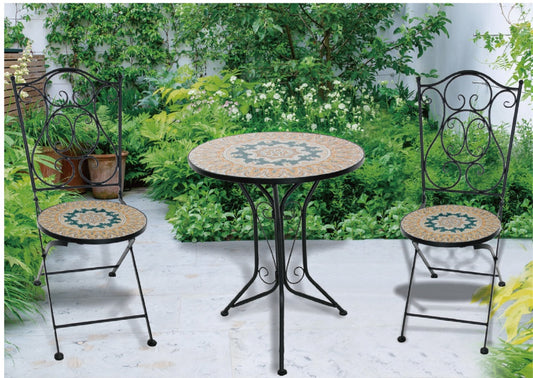 Pagoda Ceramic Bistro Set Vintage