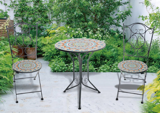 Pagoda Ceramic Bistro Set Bohemian
