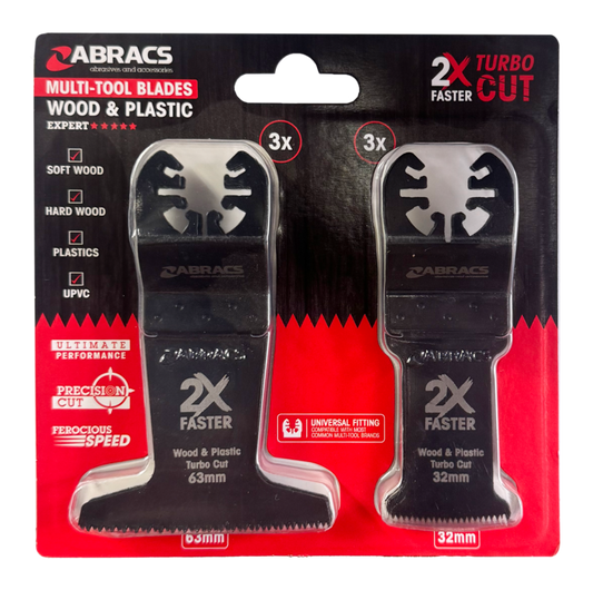 Abracs Wood & Plastic Multi Tool Blade 6 Piece