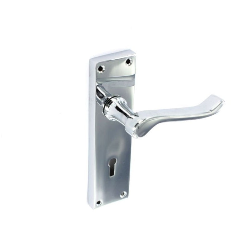 Securit Scroll Chrome Lock Handles (Pair)