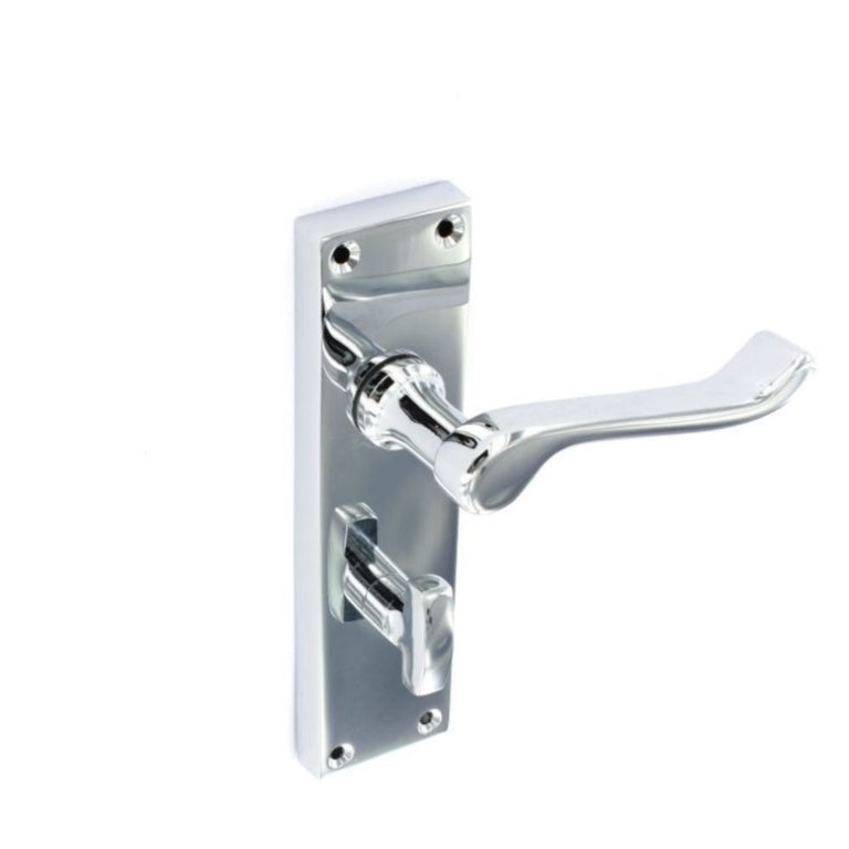 Securit Scroll Chrome Bathroom Handles