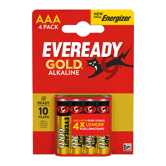Eveready Gold AAA Batteries Card of 4